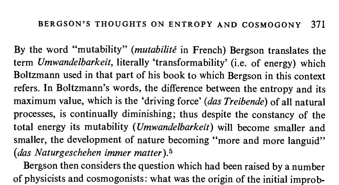 Capek, Bergson and Modern Physics の該当箇所